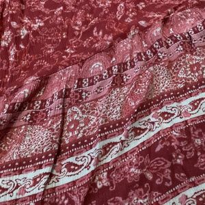 Pinkish red and white sleeveless sundress size small